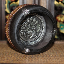 Thailand imported hotel creative novelty bamboo strip ashtray Thai fashion solid wood ashtray high-end ashtray