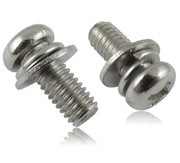 304 stainless steel round head triple combination screw yuan tou combination screw M6X10 12 14 16 20 25