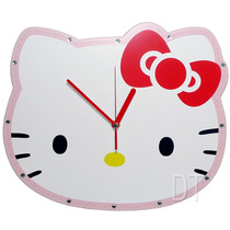 Hello Kitty bright drilling wooden ultra-silent hanging clock JM-W556KT