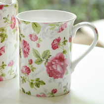 Bone China Cup ceramic cup creative couple pair Cup mug milk breakfast coffee cup brush tooth Cup with Cup