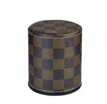 Leather sieve Cup straight cylinder cup bag leather Cup rocker swing Cup bar KTV supplies check skin pattern dice cup