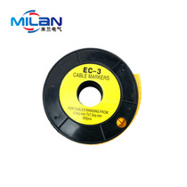 EC type number pipe yellow EC-3 (0-9) exit type line number pipe gear sleeve ID pipe one roll