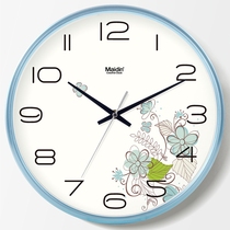 Madding fashion wall clock Living room office simple mute clock wall watch creative quartz clock perpetual calendar D565