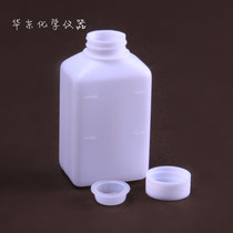 50ml 100ml plastic small mouth square bottle plastic flat bottle HDPE plastic bottle with inner cap thickened