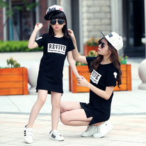 Girls T-shirt short sleeve 2019 new summer children cotton foreign style coat 8 middle and big child Korean half sleeve base shirt