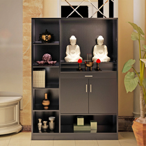 Shrines column Cabinet wealth Wood dedicated table Guanyin bodhisattva altar shen tai shen ju double landlord cabinet fo ju gong tai