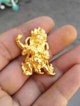 Stop casting(old silver fine casting Vajrayana Bodhisattva) Sterling Silver Buddha statue Sterling silver big black sky Mokgaro God of wealth