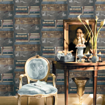 Vintage travel box Suitcase Old-fashioned big box American Old style wallpaper Cafe Bar Study