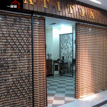 Custom Partition Bamboo Curtain Pushdoor Curtain hotel Package compartment Tea House Bamboo Curtain roller shutters Folding hanging curtain Screen moving door