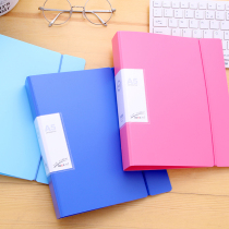 a5 Punching Folder Living Page Clip Small Number Two Holes Information Book Large Capacity Office Finance Containing Bill Document Clip