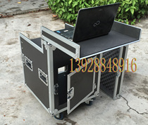 10U upper flip air box cabinet with shockproof cotton aviation cabinet power amplifier customized mixer equalizer