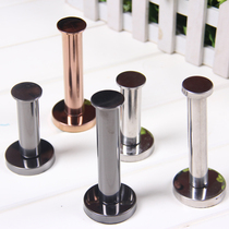 Clothing store display rack hangers props on the wall wall shelf adhesive hook stainless steel mirror round tube point hanging