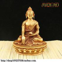 Mizong Buddha Nepal pure handmade to make pure copper and gold Sakyamuni Buddha statue