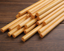 10 pairs of Indonesian incense wood chopsticks Natural wood chopsticks Wooden chopsticks Health and environmental protection chopsticks table household chopsticks