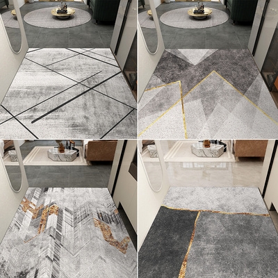 Light luxury entrance door mat can be cut foot mat home door entrance carpet door mat non-slip entry wire loop floor mat