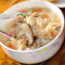 DPRK and mushrooms chicken porridge 370g sacks of instant rice porridge cooked with instant breakfast porridge ready-to-eat convenient porridge