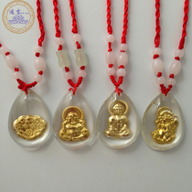 Crystal blessing bag brave Buddha statue men and women pendant necklace safe auspicious jewelry bond price