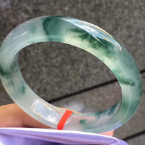 Natural ice seed ice ice floating flower Burmese Imperial Concubine jade bracelet jade bracelet child certificate