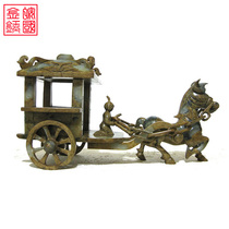 Anhui Jinyu 40CM natural jade Qin Shihuang Terracotta Warriors and Horses Armand Ordnance Crafts