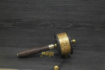 Tianyi Longyin Buddha Brass Smooth Double Bearing Boutique Hand-cranked warp wheel warp wheel warp tube