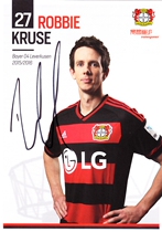 Australian international Cruze Leverkusen 2015-16 season autograph official card out of print