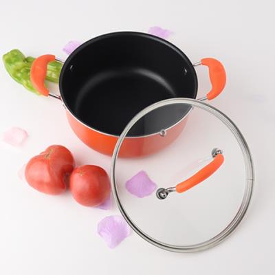 Net Red Kitchen double ear soup pan milk pan non-stick pan flat bottom pan hot pot small fry u pan baby covegan pan cooking noodles