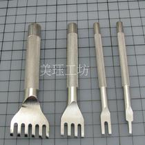 Tool for flat decapitated handmade leather tools
