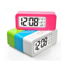 Touch-sensitive USB charging small alarm clock Creative fashion silent lazy luminous clock Student electronic clock