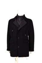 Mens woolen coat thin mezzanine coat long Nordic big foreign trade export original single export retention sample 70% wool