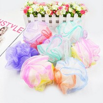Large number bathing ball bath with bath towel bath rub compact and sturdy and not easy to desoft bath flowers bath