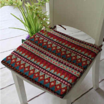 Features Bohemian chair cushion cushion floating window chair cover dining table cloth custom Mediterranean cotton linen fabric
