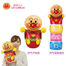 Export Japanese bread Superman plastic inflatable tumbler Vented Sand Bag Big Rocking Bell Sound Pleasing Baby Toy