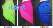Latin dance dress tassel triangle scarf hip scarf performance clothing new girl skirt summer skirt dance skirt