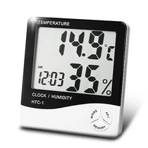 TEMPERATURE CLOCK HTC-1 HIGH PRECISION MEDICAL INDUSTRIAL TEMPERATURE METERS IN INDOOR ELECTRONIC HUMITOMETER