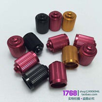 Mountain bike aluminum alloy valve cap CNC anode color bicycle accessories