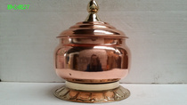 Tibet tsampa box decoration handicraft fruit jar pure copper pure copper copper ware nationwide