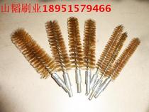 Industrial brush Copper wire brush Steel wire brush Pipe brush Rust removal brush Copper pipe brush Barrel brush with M6 threaded copper brush