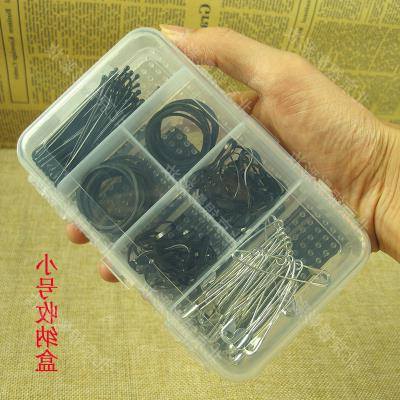 D tool split double storage box clip box clip box jewelry box can put duckbill clip U-shaped card steel card black clip