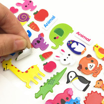 sticker stickers bubble stickers children cartoon anime stickers three-dimensional reward small paste small animal stickers