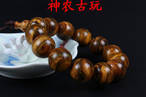 Natural Flower Qinan Sandalwood Bead Mens and Womens Bracelet Rosary Beads