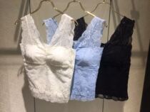 Classic 100 Hitch Exit Japan Original Single Lace Lace Inner Hitch Vest Slapped Undershirt Removable Cup