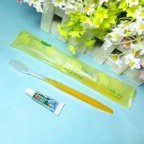 Hotel Supplies Dental equipment hotel rooms Korean version of two-color sharpened toothbrush two-in-one