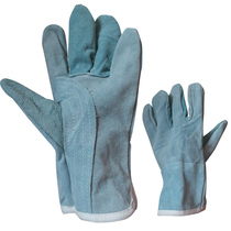 Blue head layer cowhide welding gloves high quality wear-resistant welders gloves long electric welding labor protection wear-resistant gloves