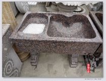 Stone one-piece laundry sink Stone basin Laundry basin Laundry pool Laundry basin with washboard Laundry sink with washboard