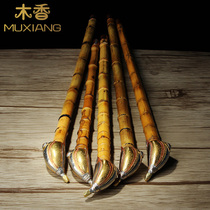 Elecampane Bamboo Festival Fighting towards the Smoke Pipe Old-fashioned Dry Smoke Fighting Jiang Mountain Dry Smoke Retro Craftsmanship Artisanal smoke and smoke infighting