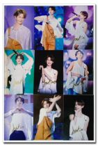 May 2018s new yellow Ming Hao Justins autograph-signed photo