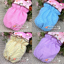 Candy Dot Dot double lace semi-waterproof short sleeves Sleeve Sleeves Parent-child Office Housework Short Sleeve Set