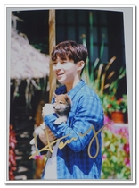 Liu Xianhua autograph yearning for life Life documentary publicity autograph autograph photo A section