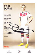 Durham German Football Association 2014 World Cup 4-Star version of the autograph official card