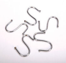 Stainless steel color adhesive hook multifunctional S hook adhesive hook kitchen bathroom storage hook S-shaped metal hanging hook